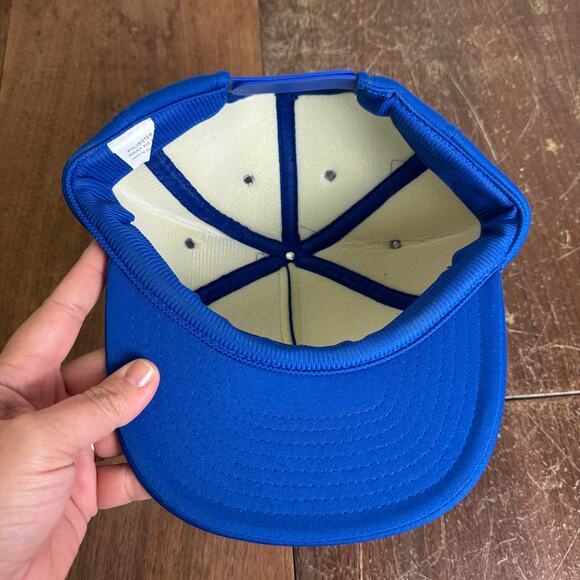 Buddy Pool Motors Harrisburg IL VINTAGE Blue Snapback Trucker Hat OSFA - Picture 4 of 8